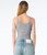 Bella Ladies Micro Rib Spaghetti Strap Tank Top