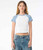 Bella Ladies Micro Rib Raglan Baby T-Shirt