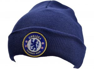 Chelsea FC Berretto Invernale Unisex - Blu Navy Con Stemma - Articolo Ufficiale
