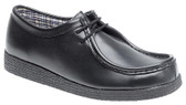 B157 Boys Black School Shoe