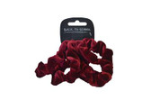 Maroon Velvet Scrunchies