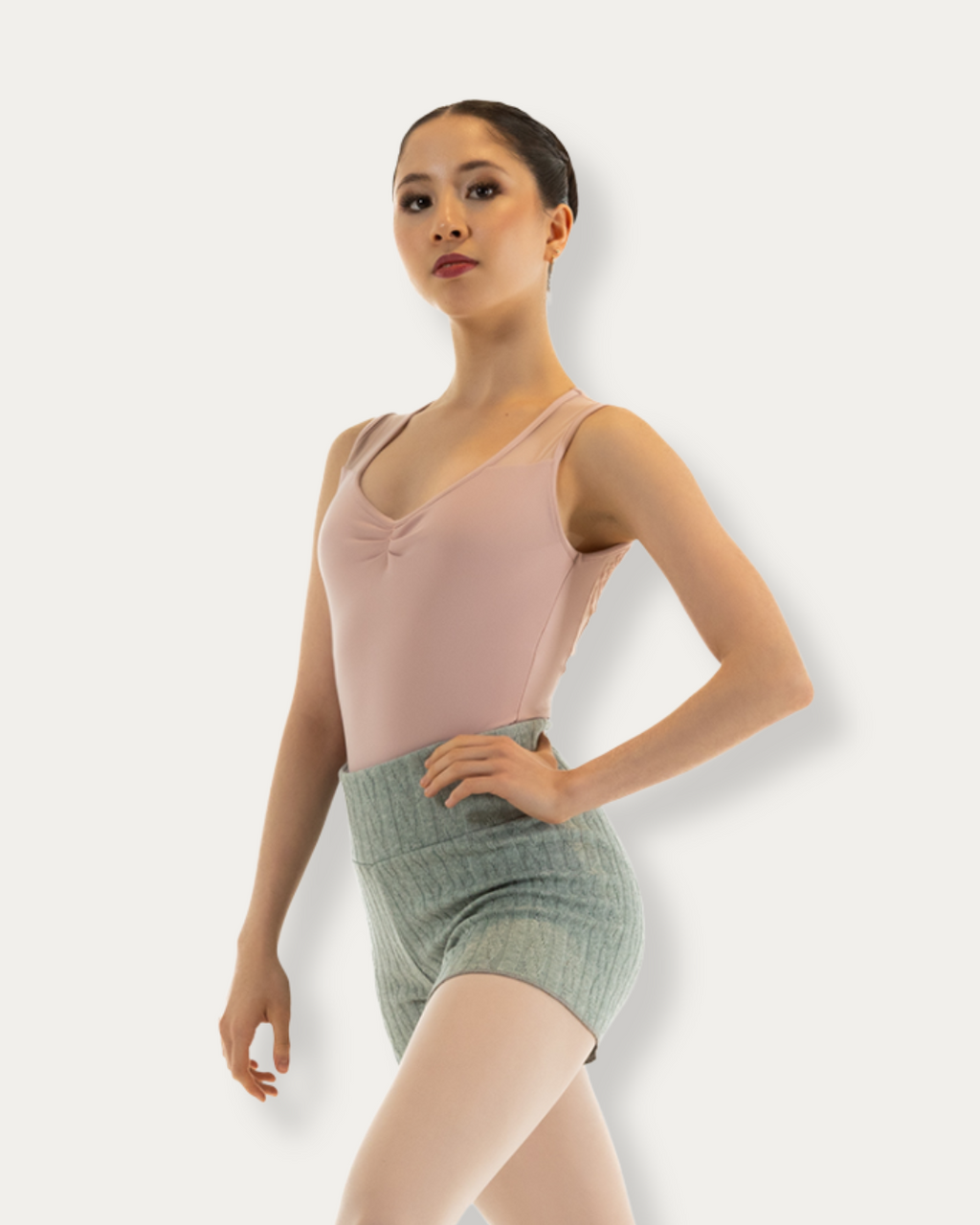 Nikolay Thelma Knit Shorts - Sage - Backstage Dancewear & Gifts