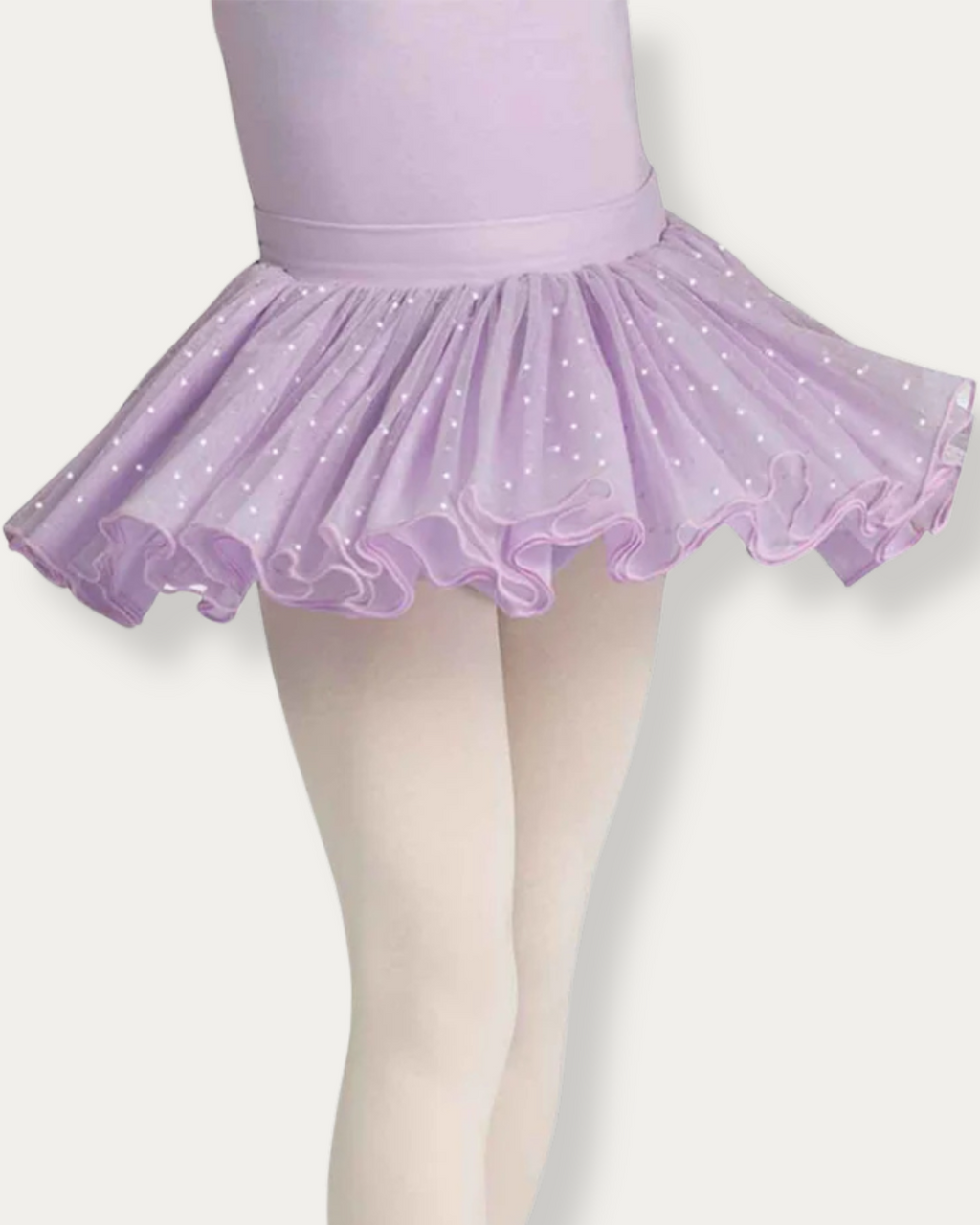 Carmen Polka Dot Mesh Skirt - Lavender - Backstage Dancewear & Gifts