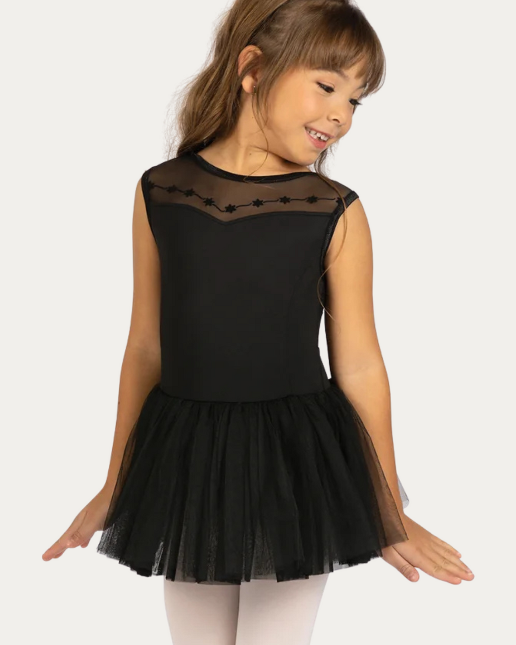 Dorian Tank Tutu Leotard - Black