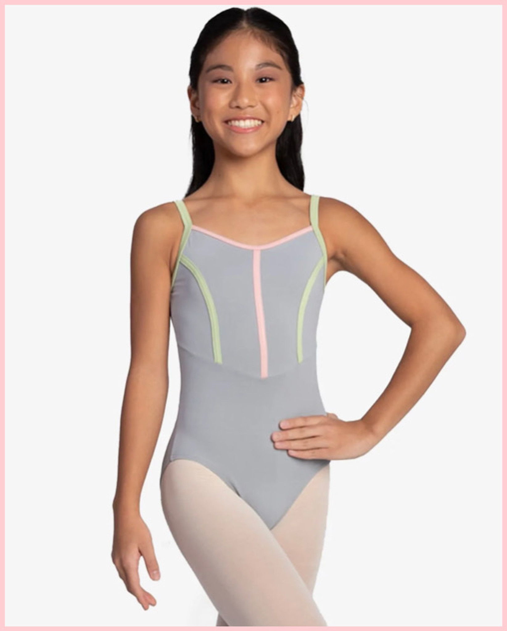 Ada Colored Seaming Camisole - Tween - Light Gray - Backstage