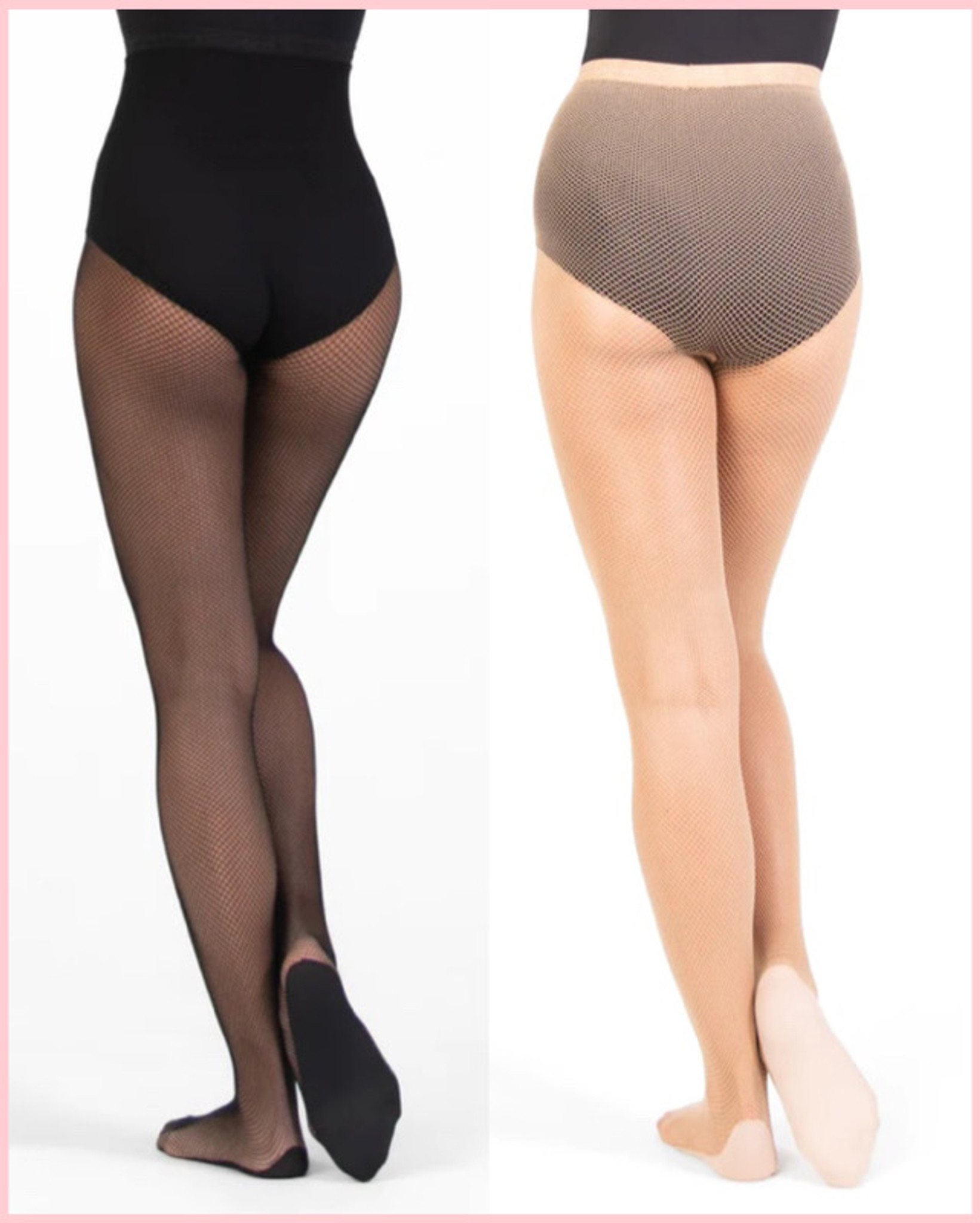 Body Wrappers Seamless Fishnet Tights A69X - Plus Size - Backstage Dancewear