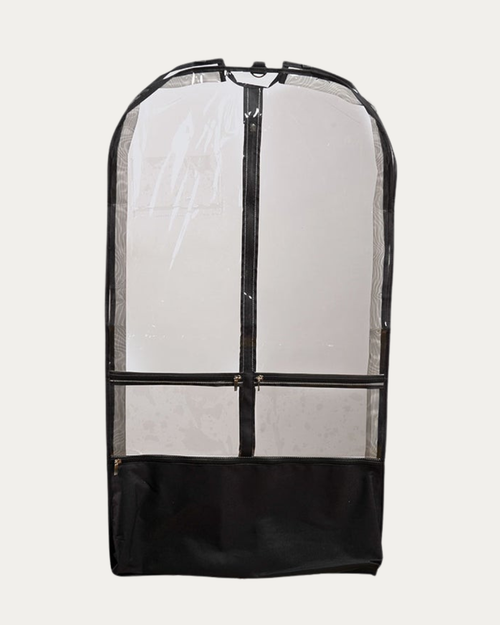 Clear Costume Garment Bag - Black