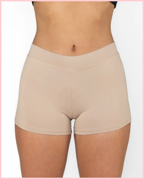 Body Wrappers Boy Cut Shorts - Child - Nude