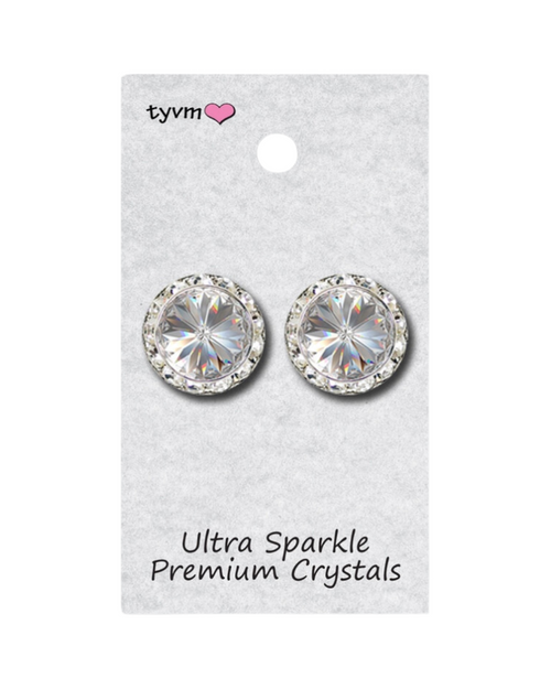 Performance Earrings (Pierced) - 20mm - Clear