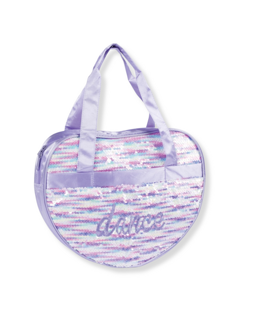 Sequin Heart Tote Bag