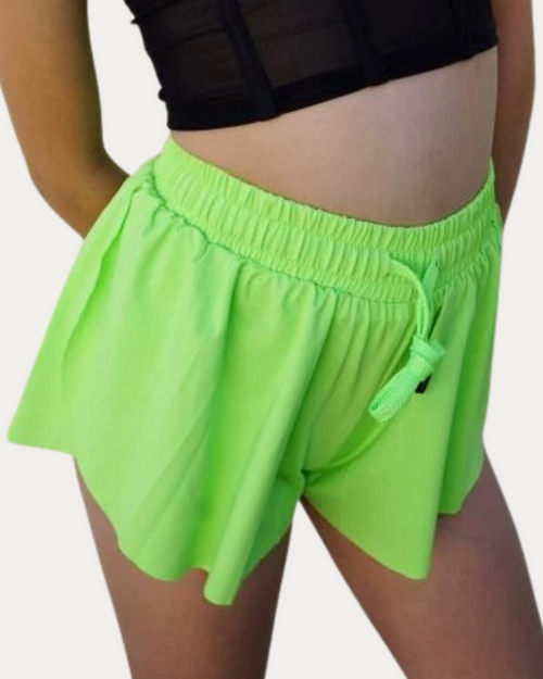 Flutter Skort - Neon Green