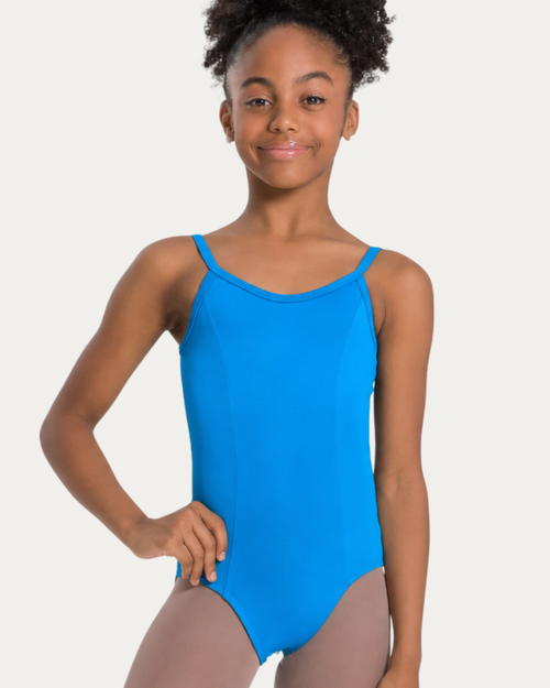 Princess Seam Camisole Leotard - Girls - Sky Blue