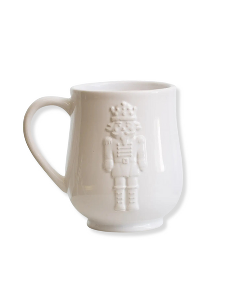 Royal Nutcracker Embossed Coffee Mug White 18oz Royal Nutcracker Embossed Coffee Mug White 18oz