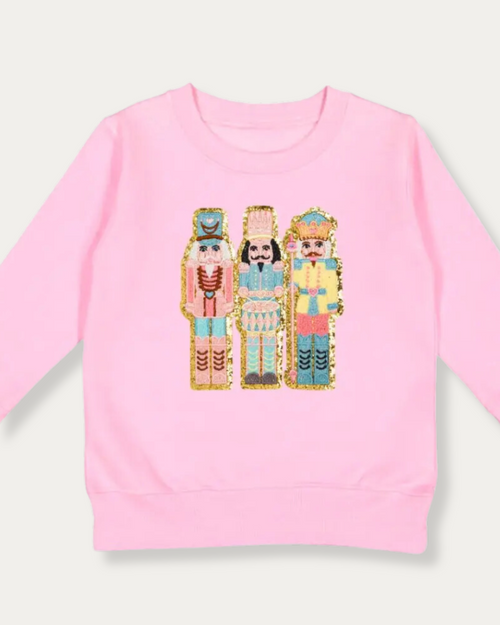 Nutcracker Patch Sweatshirt - Pink Nutcracker Patch Sweatshirt - Pink
