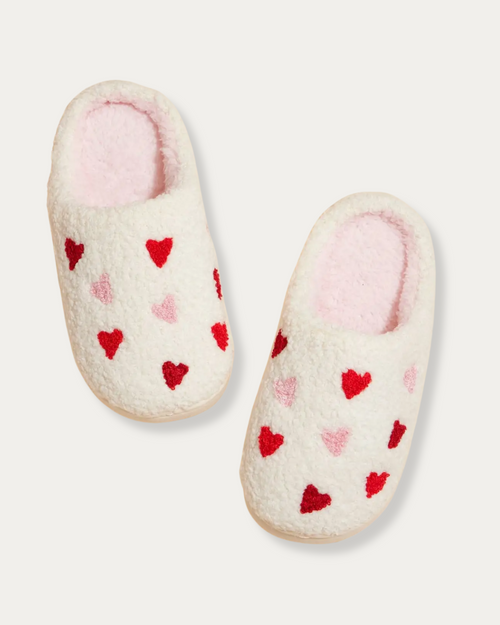 Kids Heart Slippers