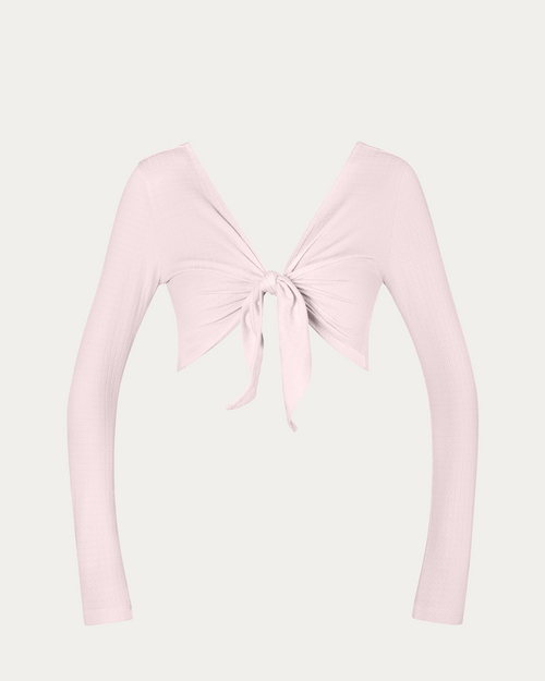 Zara Reversible Crossover Tie Wrap - Pink