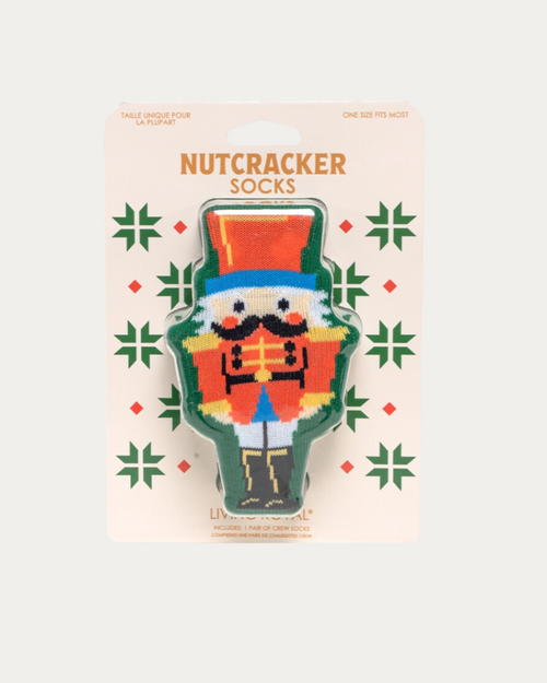 3D Nutcracker Crew Socks - Green 3D Nutcracker Crew Socks - Green