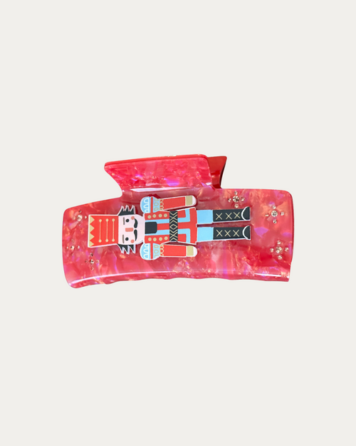 Red Nutcracker Hair Clip