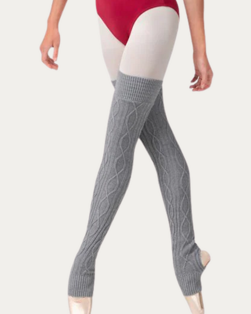 Bloch Knitted Leg Warmer - Grey Marle
