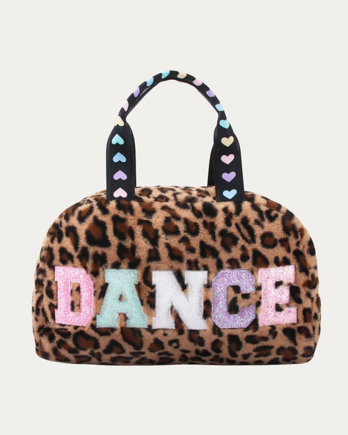 'dance' Leopard Plush Medium Duffle Bag 'dance' Leopard Plush Medium Duffle Bag