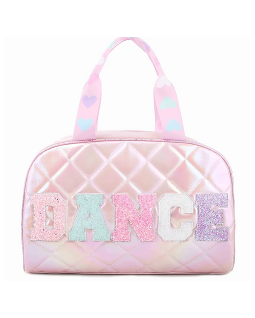 'dance' Metallic Quilted Duffle Bag 'dance' Metallic Quilted Duffle Bag