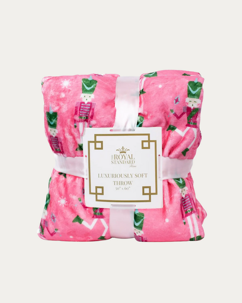 Pink Nutcracker Cutie Throw Blanket