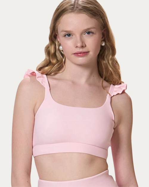 Dragonwing Whimsicle Ruffle Top - Blush