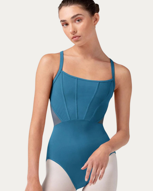 Bloch Corset Camisole Adult Leotard - Cerulean