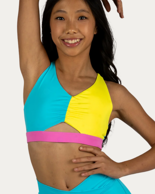 XO Double Trouble Top - Tropical Splash