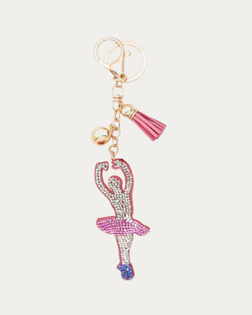 Rhinestone Puffy Ballerina Bag Charm Rhinestone Puffy Ballerina Bag Charm