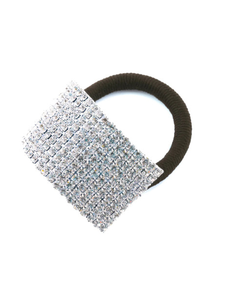 Wide Cuff Rhinestone Ponytail