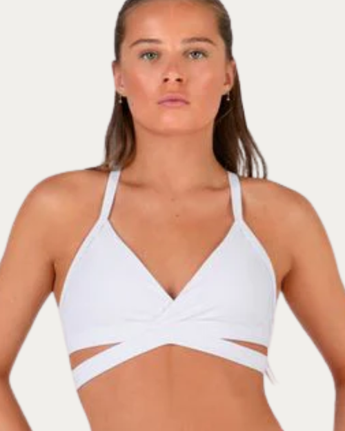 Gen Now Two Step Youth Crop Top - White
