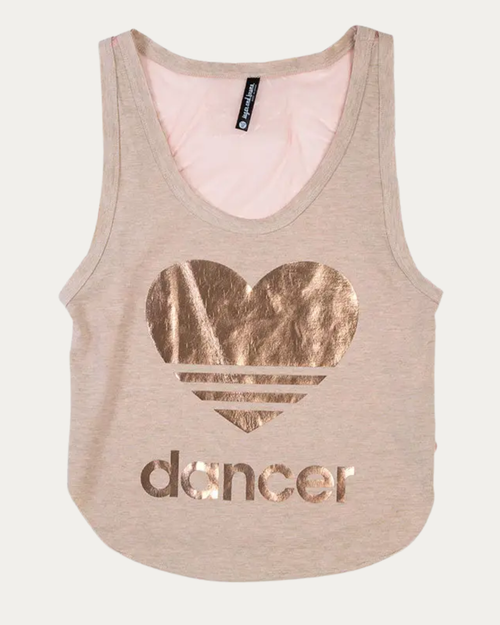 Metallic Heart Dancer Youth Summer Breeze Tank
