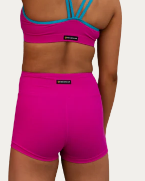 Honeycut Fit Youth Dance Short - Magenta & Epic Blue
