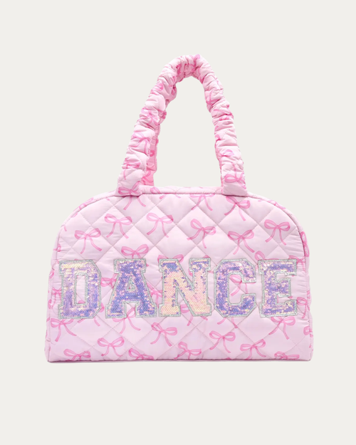 OMG Quilted Bow Print Medium 'DANCE' Bag