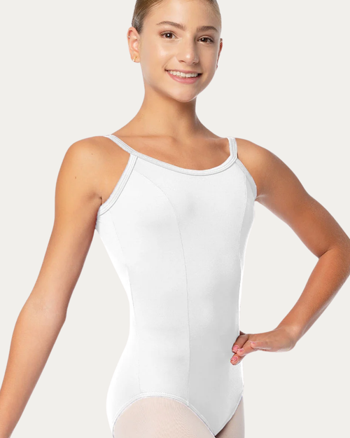 Princess Seam Camisole Leotard - Ladies - White