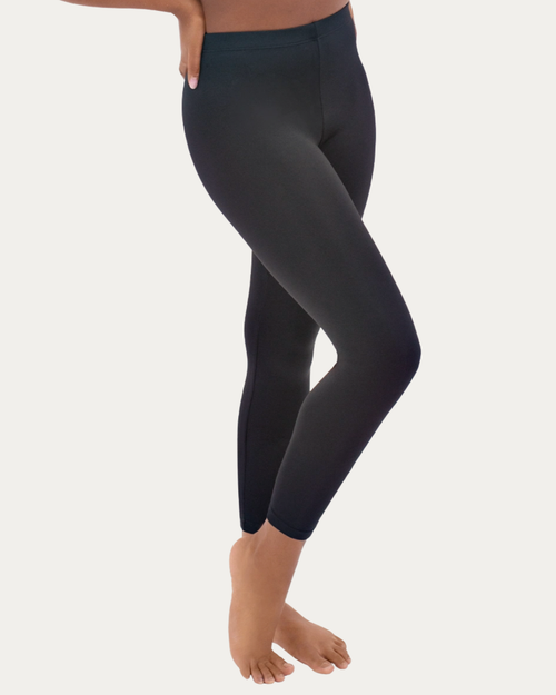 Eurotard Youth Unisex Microfiber Ankle Legging - Black