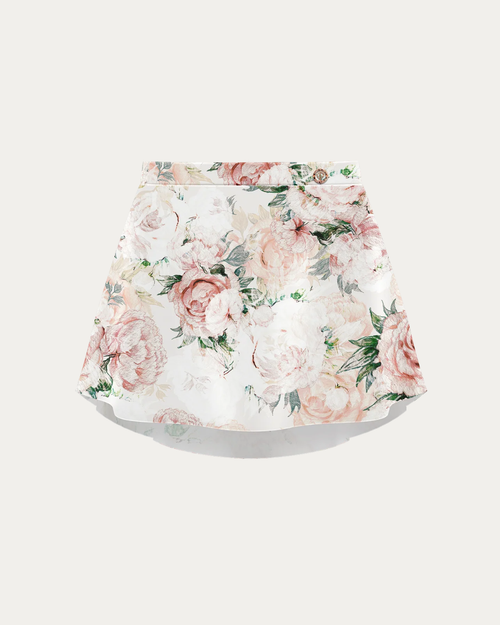 Danse de Paris Patterned Adult Pull-On Skirt - Belle Rose