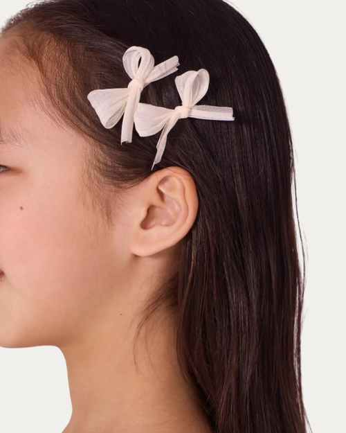 Petite Barrette Set - Oatmeal
