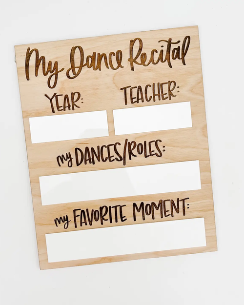 Dance Recital Keepsake Whiteboard Sign