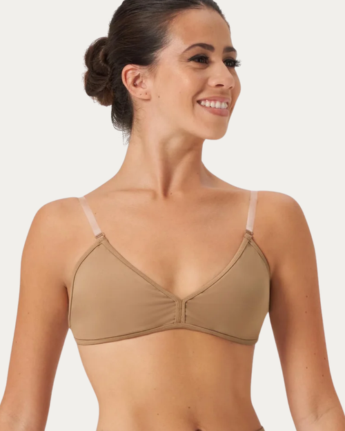 Bloch Ladies V-Shaped Bra - Tan