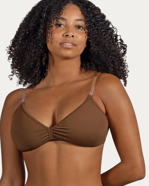 Bloch Ladies V-Shaped Bra - Cocoa