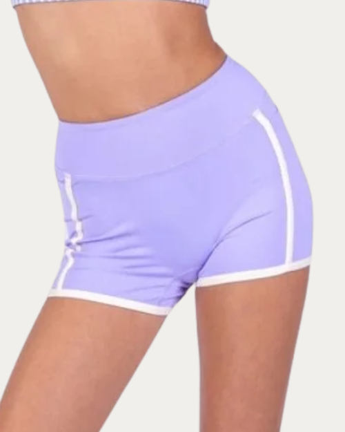 XoDanceCo Pinstripe Youth Short - Lavender