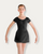 Girls Skirted Cap Sleeve Leotard - Black