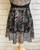 Mirella Floral Pull-On Skirt - Black