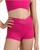 Braided V-Front Shorts - Hot Pink