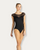 Mara Cap Sleeve Leotard-Black