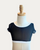 Retro Mesh Crop Top - Black