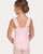 Micaela Pleated Tank Youth Leotard with Glitter Mesh - Pink