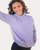 Dancer Embroidered Youth Hoodie - Lilac